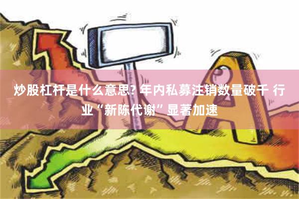 炒股杠杆是什么意思? 年内私募注销数量破千 行业“新陈代谢”显著加速