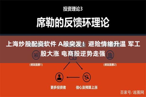 上海炒股配资软件 A股突发！避险情绪升温 军工股大涨 电商股逆势走强