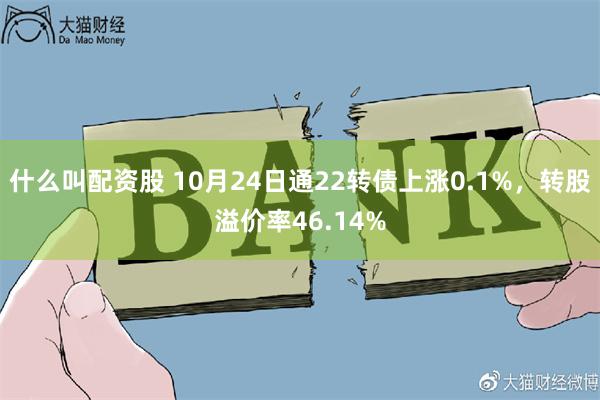 什么叫配资股 10月24日通22转债上涨0.1%，转股溢价率46.14%