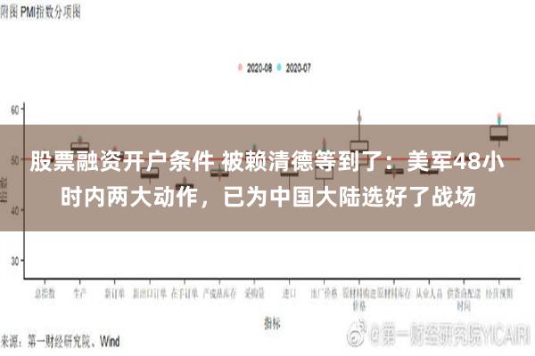 股票融资开户条件 被赖清德等到了：美军48小时内两大动作，已为中国大陆选好了战场